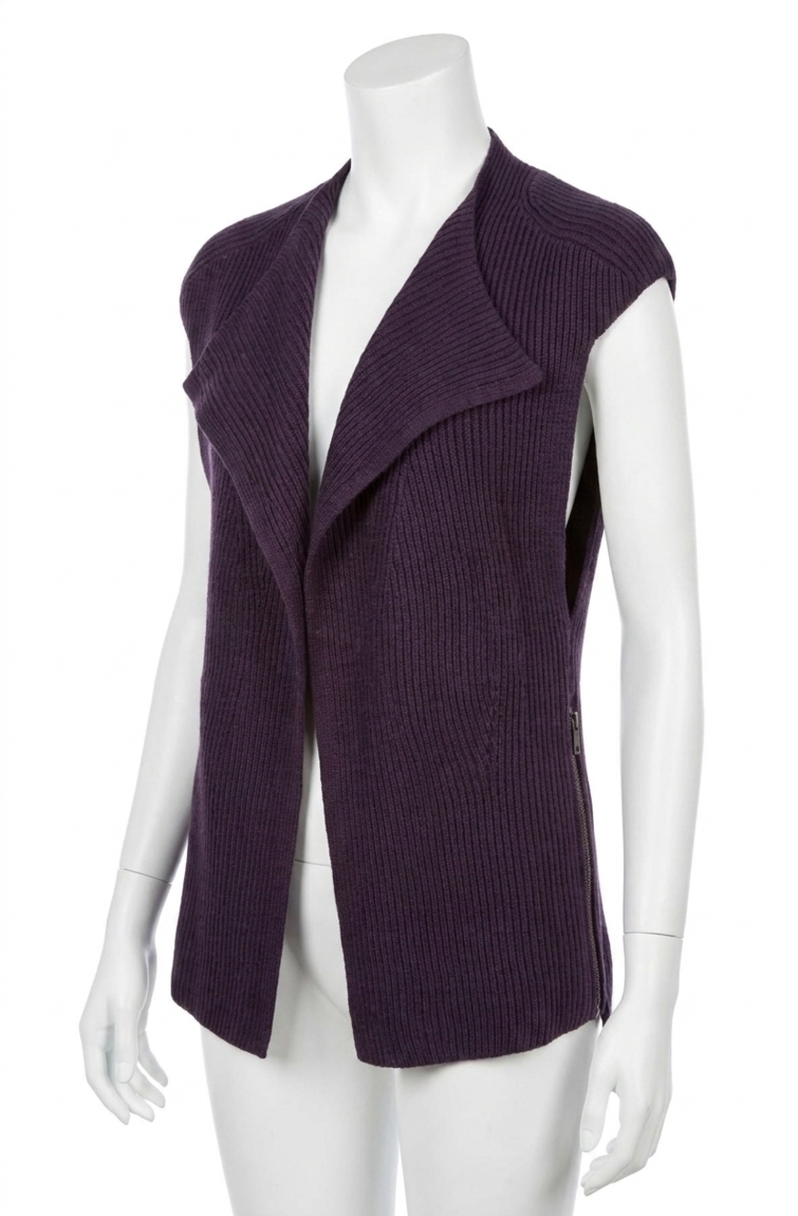 NEW ANGEL ribbed vest in plum